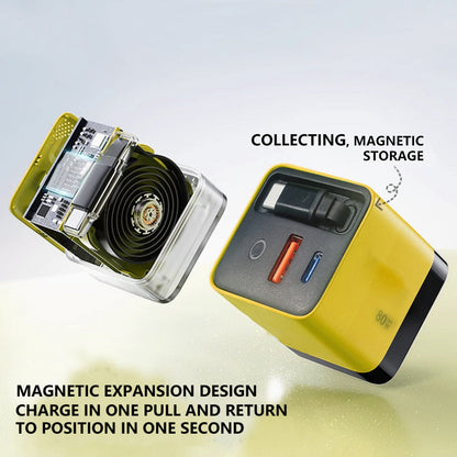 🏆 Last-day special price: $19.99! 🔌65W Fast Charging Phone Charger Block with Retractable 80cm Type‑C