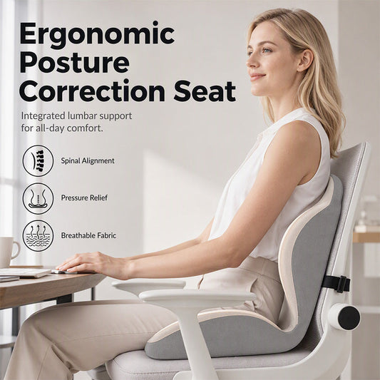 🎉Limited Time Sale - 60% OFF✨Ergonomic Memory Foam Seat Cushion with Back Support