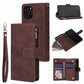 🧲 Magnetic Phone Wallet Case: Detachable, Card Slots, Zip Pocket, Kickstand, Wrist Strap