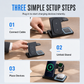 🏆 LIMITED-TIME 50% OFF! ⚡Foldable 3-in-1 Magnetic Wireless Charging Stand – Fast Charging Station for Phone, Watch & Earbuds
